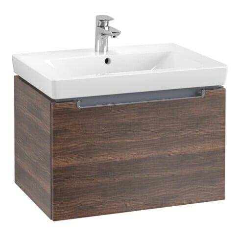 V&B Waschtischunterschrank Subway 2.0 63,7x42x45,4cm, Griff chrom, arizona oak