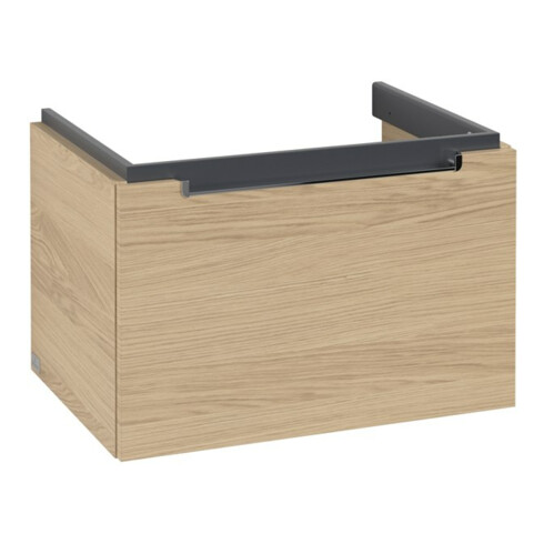 V&B Waschtischunterschrank Subway 2.0 63,7x42x45,4cm, Griff chrom, nordic oak