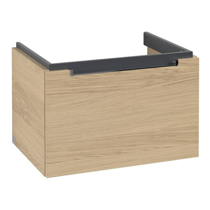 V&B Waschtischunterschrank Subway 2.0 63,7x42x45,4cm, Griff chrom, nordic oak