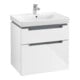 V&B Waschtischunterschrank Subway 2.0 63,7x59x45,4cm, Gr. chrom, glossy white-3