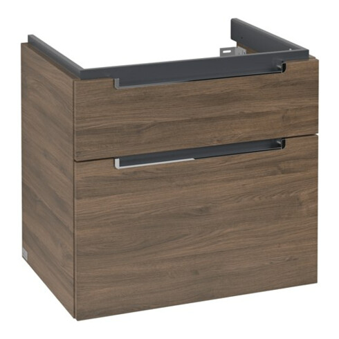 V&B Waschtischunterschrank Subway 2.0 63,7x59x45,4cm, Griff chrom, arizona oak