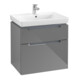 V&B Waschtischunterschrank Subway 2.0 63,7x59x45,4cm, Griff chrom, glossy grey-3