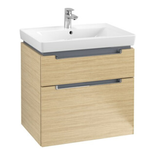 V&B Waschtischunterschrank Subway 2.0 63,7x59x45,4cm, Griff chrom, nordic oak