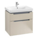 V&B Waschtischunterschrank Subway 2.0 63,7x59x45,4cm, Griff chrom, soft grey-3