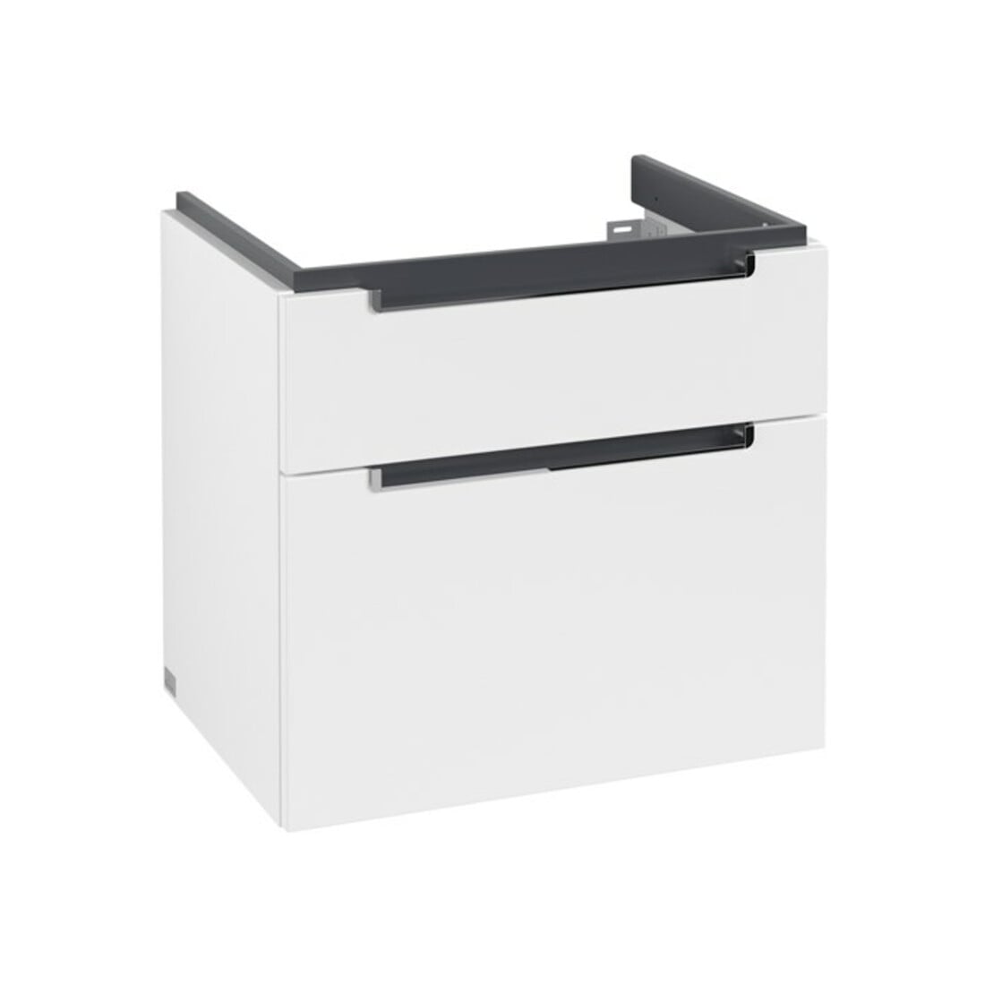 V&B Waschtischunterschrank Subway 2.0 63,7x59x45,4cm, Griff chrom, weiß matt