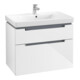 V&B Waschtischunterschrank Subway 2.0 78,7x59x44,9cm, Gr. chrom, glossy white-1