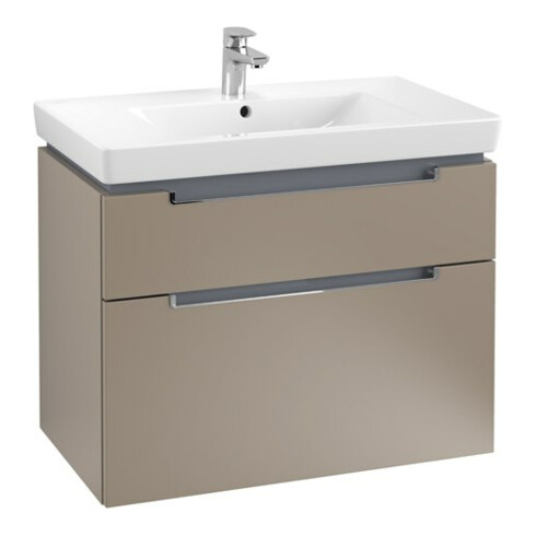 V&B Waschtischunterschrank Subway 2.0 78,7x59x44,9cm, Gr. chrom, truffle grey