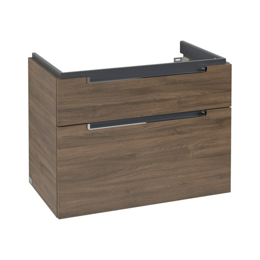 V&B Waschtischunterschrank Subway 2.0 78,7x59x44,9cm, Griff chrom, arizona oak