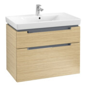 V&B Waschtischunterschrank Subway 2.0 78,7x59x44,9cm, Griff chrom, nordic oak