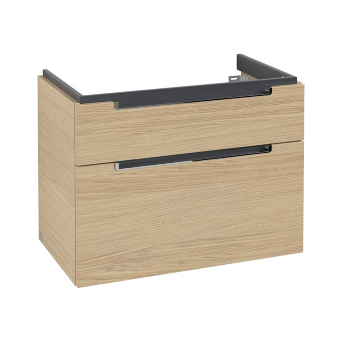 V&B Waschtischunterschrank Subway 2.0 78,7x59x44,9cm, Griff chrom, nordic oak