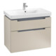 V&B Waschtischunterschrank Subway 2.0 78,7x59x44,9cm, Griff chrom, soft grey-3