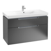 V&B Waschtischunterschrank Subway 2.0 98,7x59x44,9cm, Gr. chr, bl matt lacquer