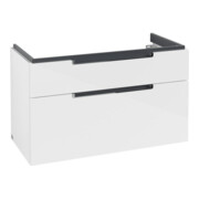 V&B Waschtischunterschrank Subway 2.0 98,7x59x44,9cm, Gr. chrom, glossy white