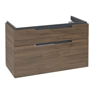 V&B Waschtischunterschrank Subway 2.0 98,7x59x44,9cm, Griff chrom, arizona oak