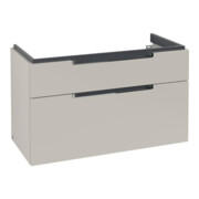 V&B Waschtischunterschrank Subway 2.0 98,7x59x44,9cm, Griff chrom, soft grey