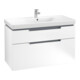 V&B Waschtischunterschrank Subway 2.0 98,7x59x44,9cm, Griff chrom, weiß matt-4