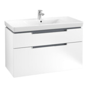 V&B Waschtischunterschrank Subway 2.0 98,7x59x44,9cm, Griff chrom, weiß matt-4