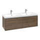 V&B Waschtischunterschrank Subway 3.0 127,2x42,9x47,8cm, m LE/Gr AL g, Ar Oa-3
