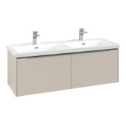 V&B Waschtischunterschrank Subway 3.0 127,2x42,9x47,8cm, m LE/Gr AL g, ca Gr