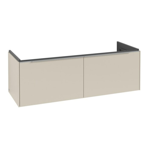 V&B Waschtischunterschrank Subway 3.0 127,2x42,9x47,8cm, m LE/Gr AL g, ca Gr