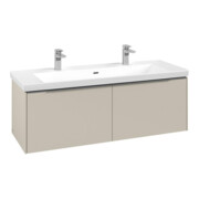 V&B Waschtischunterschrank Subway 3.0 127,2x42,9x47,8cm, m LE/Gr AL g, ca Gr