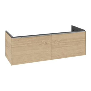 V&B Waschtischunterschrank Subway 3.0 127,2x42,9x47,8cm, m LE/Gr AL g, Nord Oa
