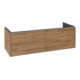 V&B Waschtischunterschrank Subway 3.0 127,2x42,9x47,8cm, m LE/Gr AL gl, Kan Oa-1