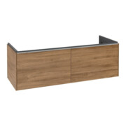 V&B Waschtischunterschrank Subway 3.0 127,2x42,9x47,8cm, m LE/Gr AL gl, Kan Oa