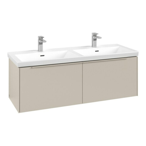 V&B Waschtischunterschrank Subway 3.0 127,2x42,9x47,8cm, m LE/Gr mon., ca Gr