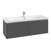 V&B Waschtischunterschrank Subway 3.0 127,2x42,9x47,8cm, m LE/Gr mon., wine r