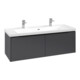 V&B Waschtischunterschrank Subway 3.0 127,2x42,9x47,8cm, m LE/Gr vo b, graph.-1