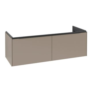 V&B Waschtischunterschrank Subway 3.0 127,2x42,9x47,8cm, m LE/Gr volc bla, Tau