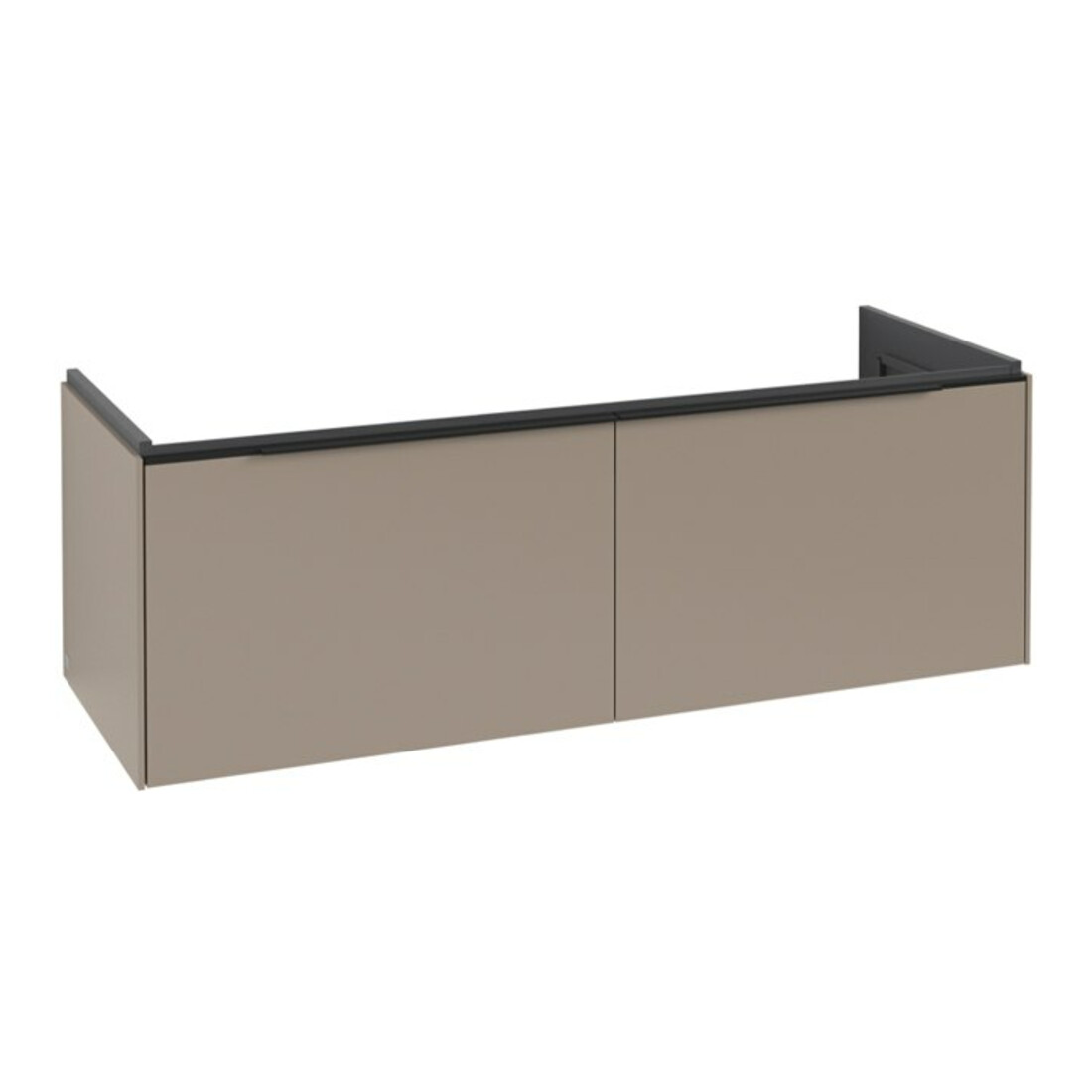 V&B Waschtischunterschrank Subway 3.0 127,2x42,9x47,8cm, m LE/Gr volc bla, Tau