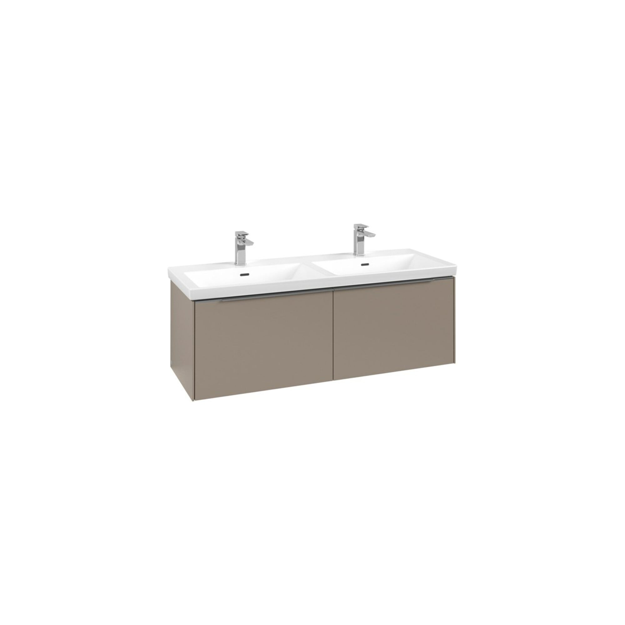 V&B Waschtischunterschrank Subway 3.0 127,2x42,9x47,8cm, m LED/Gr Alu gl, Tau ; Villeroy & Boch