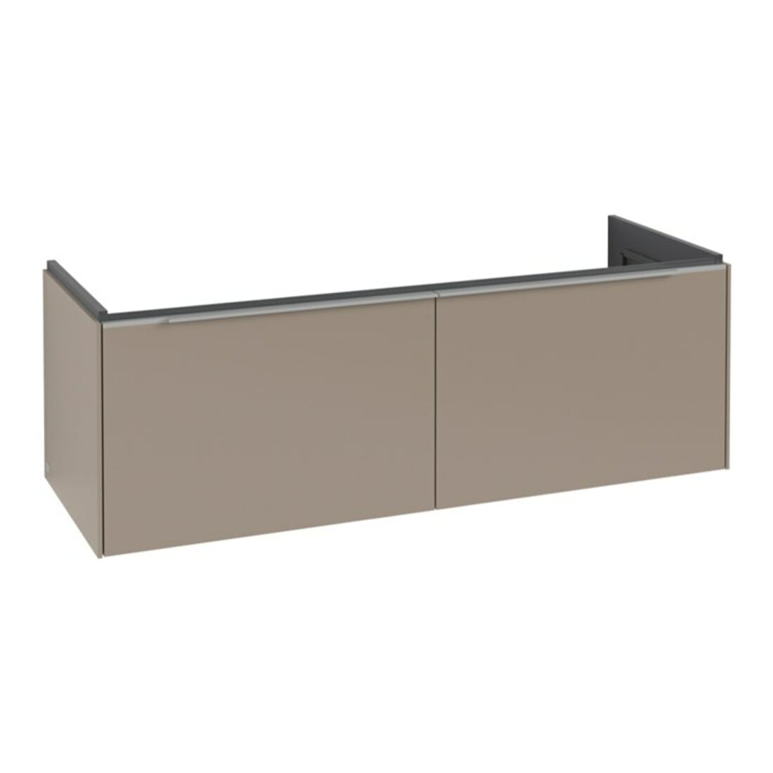 V&B Waschtischunterschrank Subway 3.0 127,2x42,9x47,8cm, m LED/Gr Alu gl, Tau