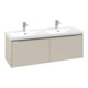 V&B Waschtischunterschrank Subway 3.0 127,2x42,9x47,8cm, o LE/Gr AL g, ca Gr-3