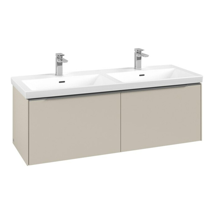 V&B Waschtischunterschrank Subway 3.0 127,2x42,9x47,8cm, o LE/Gr AL g, ca Gr