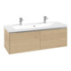 V&B Waschtischunterschrank Subway 3.0 127,2x42,9x47,8cm, o LE/Gr AL g, Nord Oa-3