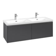 V&B Waschtischunterschrank Subway 3.0 127,2x42,9x47,8cm, o LE/Gr AL gl, graph.-3