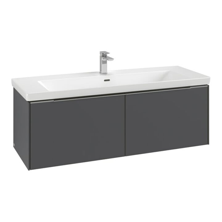 V&B Waschtischunterschrank Subway 3.0 127,2x42,9x47,8cm, o LE/Gr mon., graph.