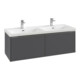 V&B Waschtischunterschrank Subway 3.0 127,2x42,9x47,8cm, o LE/Gr mon., graph.-3