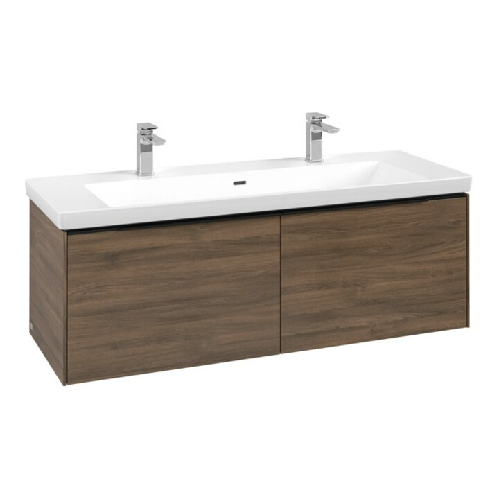 V&B Waschtischunterschrank Subway 3.0 127,2x42,9x47,8cm, o LE/Gr vo b, Ar Oa