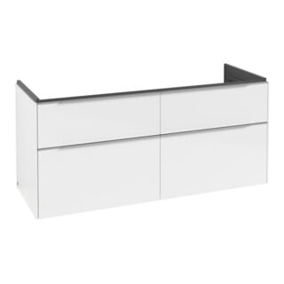 V&B Waschtischunterschrank Subway 3.0 127,2x56,6x47,8cm, m LE/Gr AL g, Bri wh.