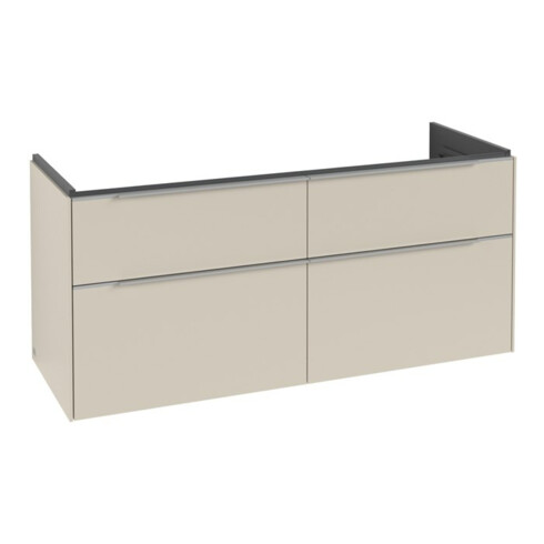 V&B Waschtischunterschrank Subway 3.0 127,2x56,6x47,8cm, m LE/Gr AL g, ca Gr