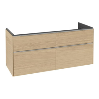 V&B Waschtischunterschrank Subway 3.0 127,2x56,6x47,8cm, m LE/Gr AL g, Nord Oa