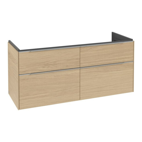 V&B Waschtischunterschrank Subway 3.0 127,2x56,6x47,8cm, m LE/Gr AL g, Nord Oa