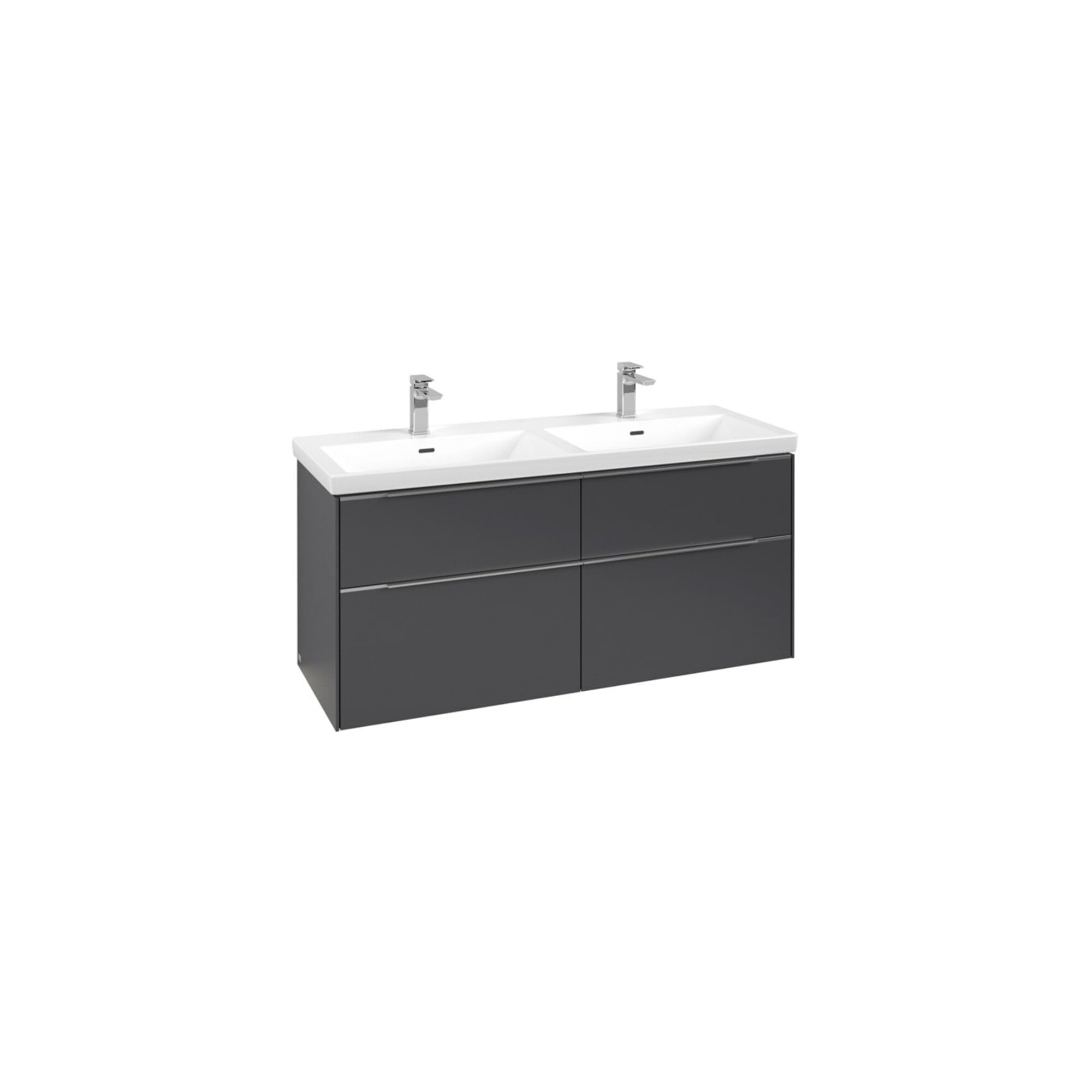 V&B Waschtischunterschrank Subway 3.0 127,2x56,6x47,8cm, m LE/Gr AL gl, graph. ; Villeroy & Boch