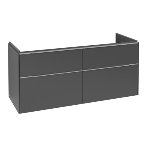 V&B Waschtischunterschrank Subway 3.0 127,2x56,6x47,8cm, m LE/Gr AL gl, graph.