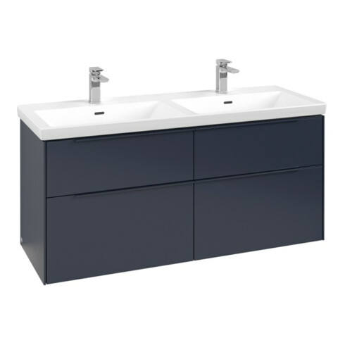 V&B Waschtischunterschrank Subway 3.0 127,2x56,6x47,8cm, m LE/Gr mon., Mar bl.