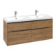 V&B Waschtischunterschrank Subway 3.0 127,2x56,6x47,8cm, m LE/Gr vo b, Kan Oa-3